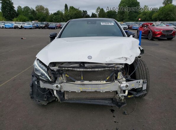 55SWF6EB4HU194727 2017 MERCEDES-BENZ C White Դիմացի տեսք