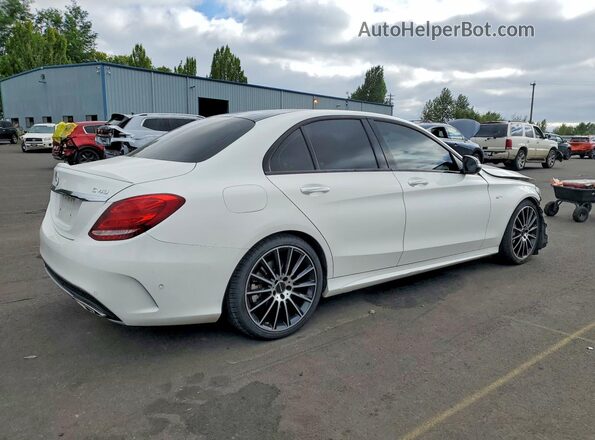 55SWF6EB4HU194727 2017 MERCEDES-BENZ C White Հետևի աջ