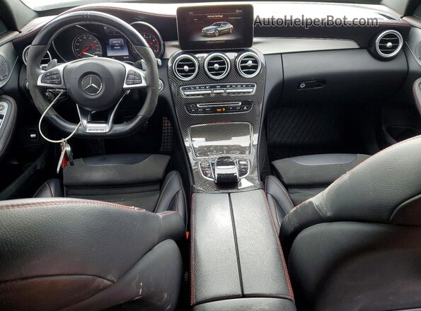 55SWF6EB4HU194727 2017 MERCEDES-BENZ C White Առջևի վահանակի տեսք