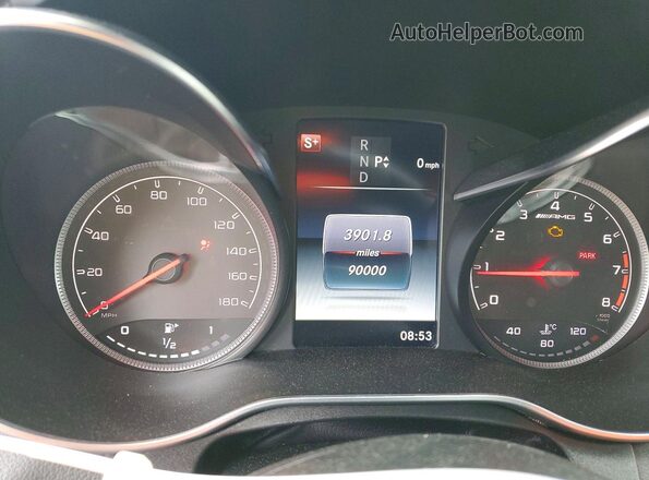 55SWF6EB4HU194727 2017 MERCEDES-BENZ C White Սարքավորումների վահանակի տեսք