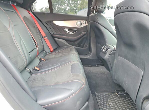 55SWF6EB4HU194727 2017 MERCEDES-BENZ C White Հետևի նստատեղերի տեսք