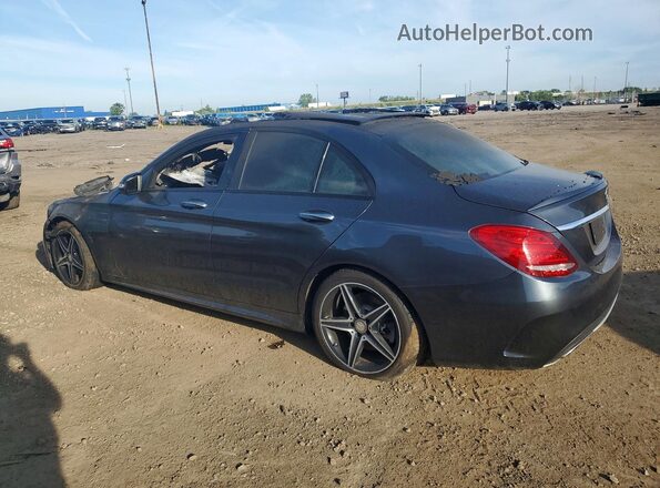 55SWF6EB5GU130498 2016 MERCEDES-BENZ C Gray Հետևի ձախ