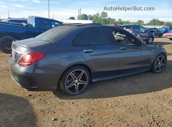55SWF6EB5GU130498 2016 MERCEDES-BENZ C Gray Հետևի աջ