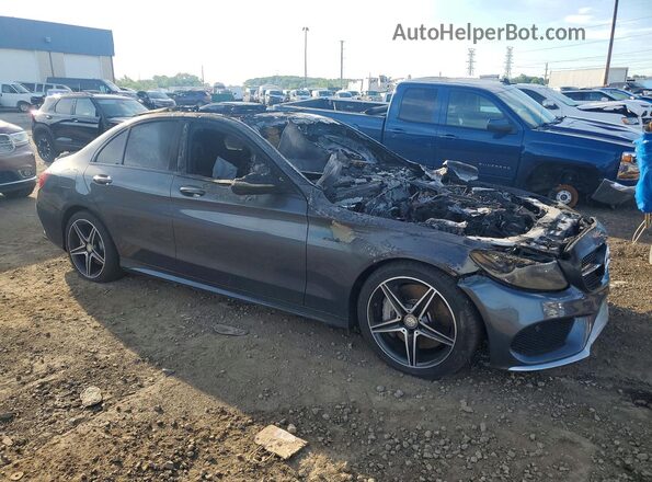 55SWF6EB5GU130498 2016 MERCEDES-BENZ C Gray Առջևի աջ
