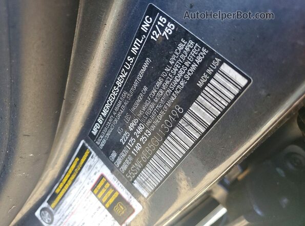55SWF6EB5GU130498 2016 MERCEDES-BENZ C Gray Շարժիչի բաժամունքի տեսք