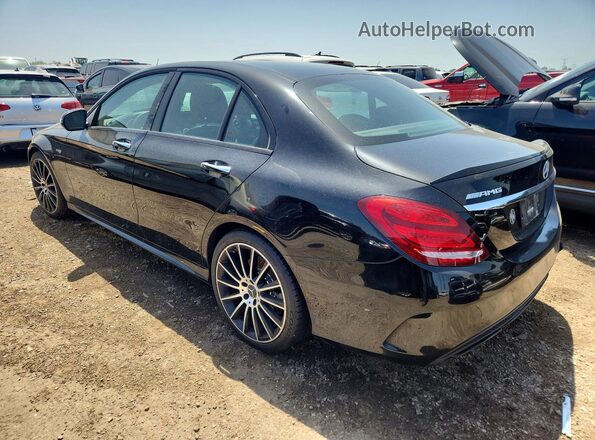 55SWF6EB6HU192333 2017 MERCEDES-BENZ C Black Tył lewy