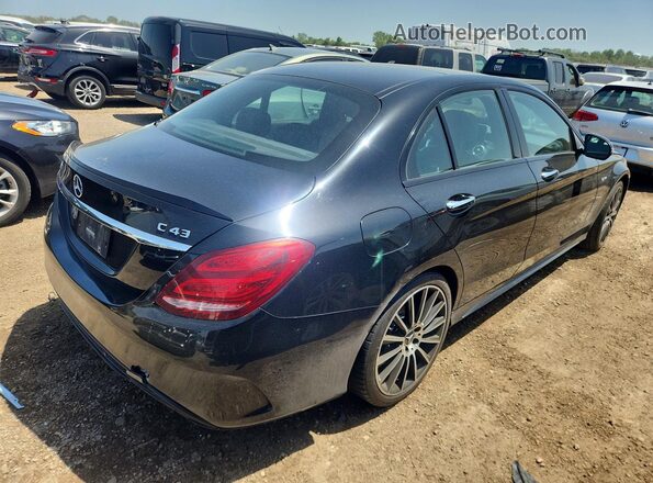 55SWF6EB6HU192333 2017 MERCEDES-BENZ C Black Tył prawy