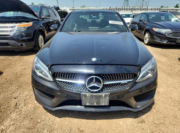 55SWF6EB6HU192333 2017 MERCEDES-BENZ C Black Widok z przodu