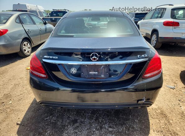 55SWF6EB6HU192333 2017 MERCEDES-BENZ C Black Widok z tyłu