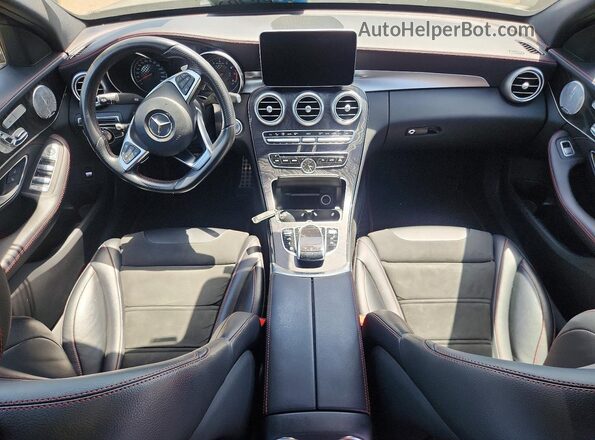 55SWF6EB6HU192333 2017 MERCEDES-BENZ C Black Widok deski rozdzielczej