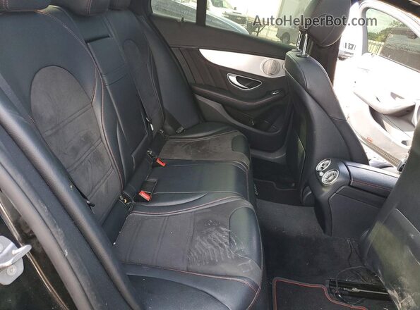 55SWF6EB6JU251984 2018 MERCEDES-BENZ C Black Rear seats view