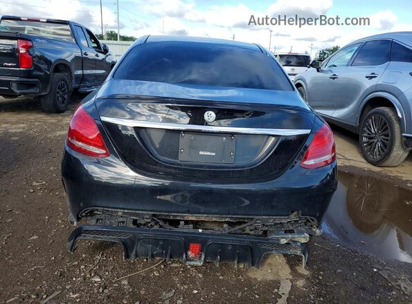 55SWF6EB6JU251984 2018 MERCEDES-BENZ C Black Rear view