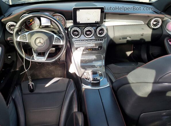 55SWF6EB6JU251984 2018 MERCEDES-BENZ C Black Dashboard view