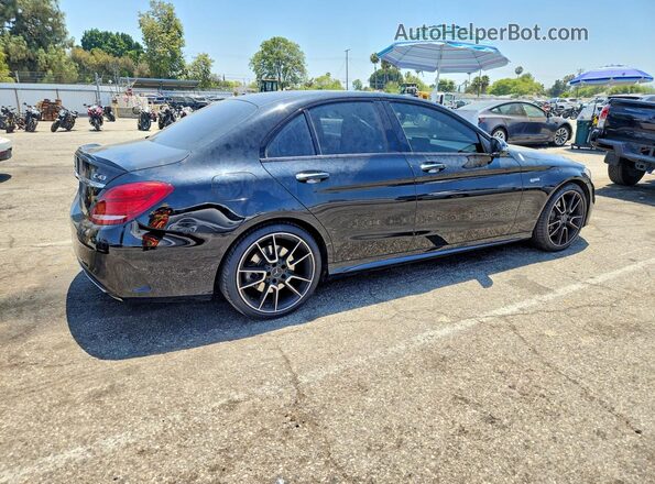 55SWF6EB7JU244929 2018 MERCEDES-BENZ C Black Rear right