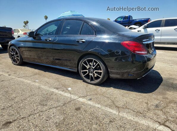 55SWF6EB7JU244929 2018 MERCEDES-BENZ C Black Rear left