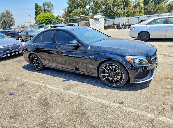 55SWF6EB7JU244929 2018 MERCEDES-BENZ C Black Front right