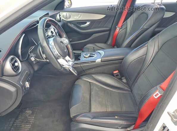 55SWF6EB7LU331975 2020 MERCEDES-BENZ C White Front interior view