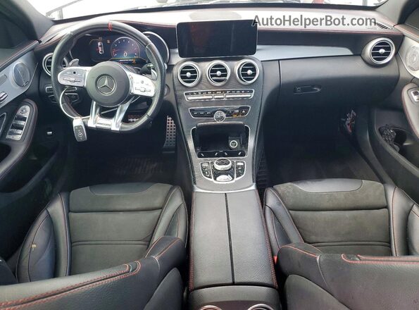 55SWF6EB7LU331975 2020 MERCEDES-BENZ C White Dashboard view