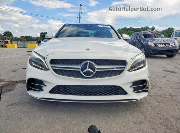 55SWF6EB7LU331975 2020 MERCEDES-BENZ C White Front view
