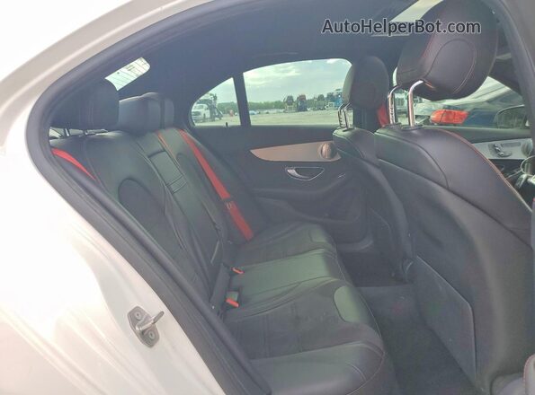 55SWF6EB7LU331975 2020 MERCEDES-BENZ C White Rear seats view