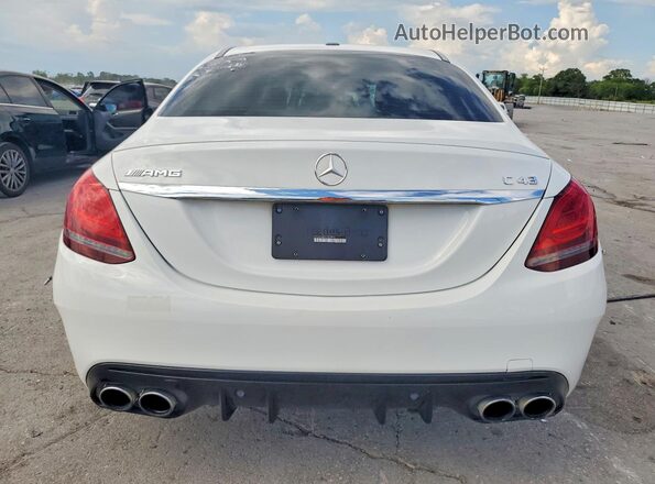 55SWF6EB7LU331975 2020 MERCEDES-BENZ C White Rear view
