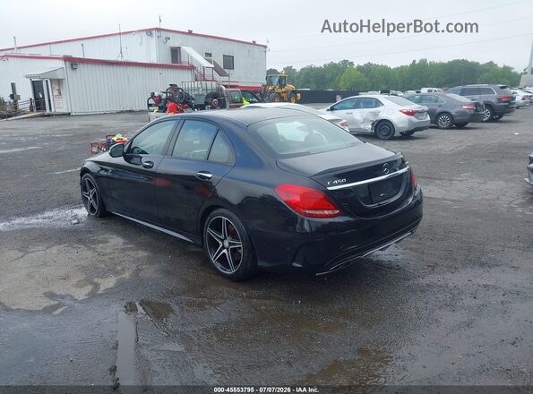 55SWF6EB8GU163950 2016 MERCEDES-BENZ C-CLASS Черный Задняя левая четверть