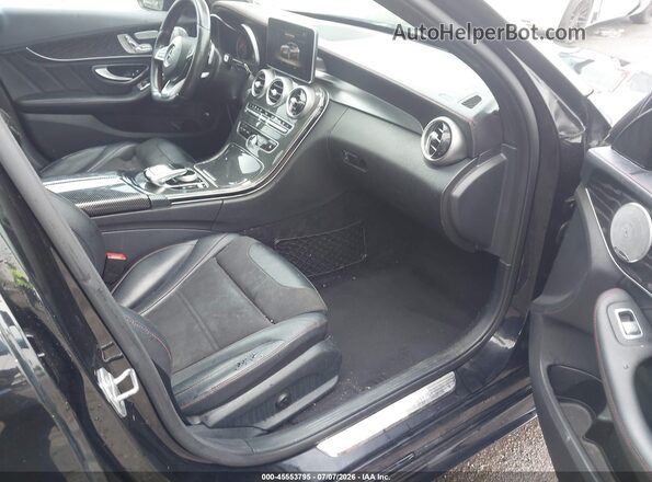 55SWF6EB8GU163950 2016 MERCEDES-BENZ C-CLASS Черный Вид салона спереди