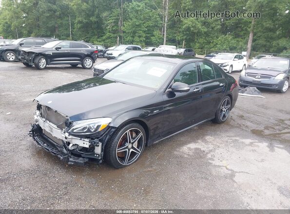 55SWF6EB8GU163950 2016 MERCEDES-BENZ C-CLASS Черный Передняя левая четверть