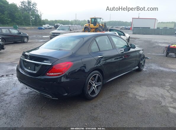 55SWF6EB8GU163950 2016 MERCEDES-BENZ C-CLASS Черный Задняя правая четверть