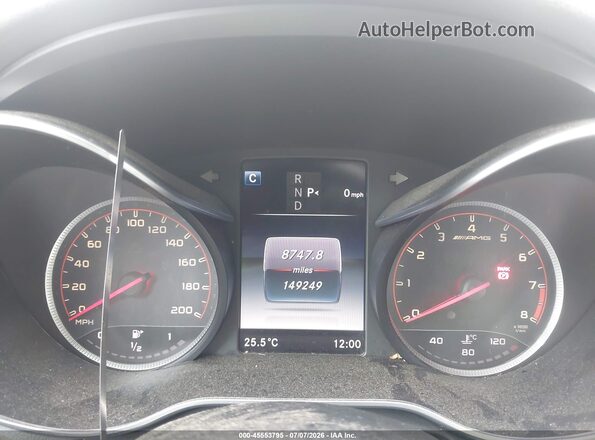 55SWF6EB8GU163950 2016 MERCEDES-BENZ C-CLASS Черный Вид задних сидений