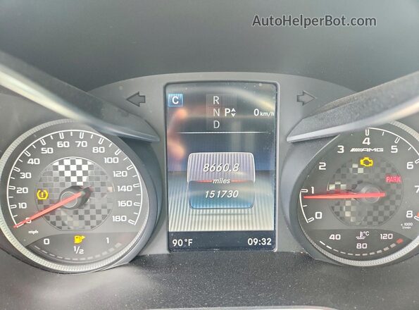 55SWF6EB8HU195444 2017 MERCEDES-BENZ C Black Սարքավորումների վահանակի տեսք