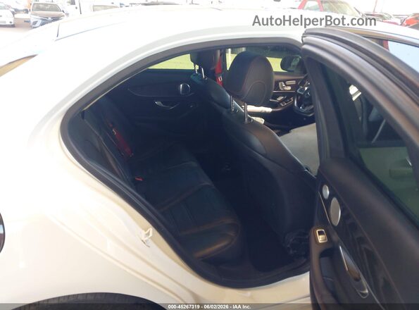55SWF6EB9GU123456 2016 MERCEDES-BENZ C-CLASS White Rear seats view