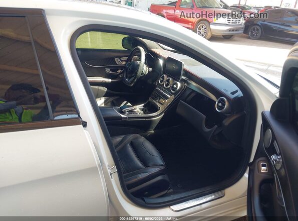 55SWF6EB9GU123456 2016 MERCEDES-BENZ C-CLASS White Front interior view