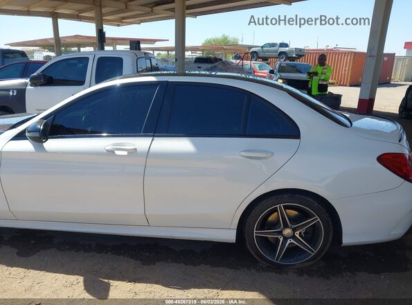 55SWF6EB9GU123456 2016 MERCEDES-BENZ C-CLASS White Rear interior view