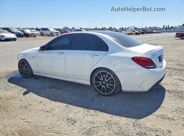 55SWF6EB9JU257200 2018 MERCEDES-BENZ C White Հետևի ձախ