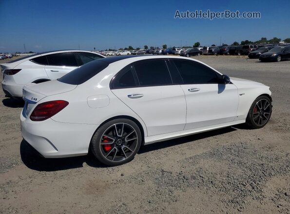 55SWF6EB9JU257200 2018 MERCEDES-BENZ C White Հետևի աջ