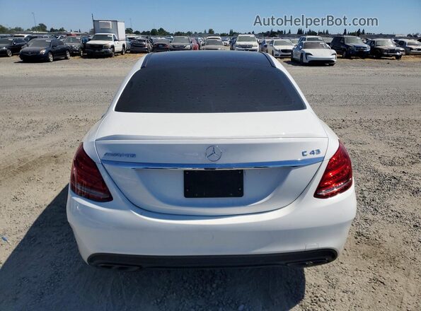 55SWF6EB9JU257200 2018 MERCEDES-BENZ C White Հետևի տեսք