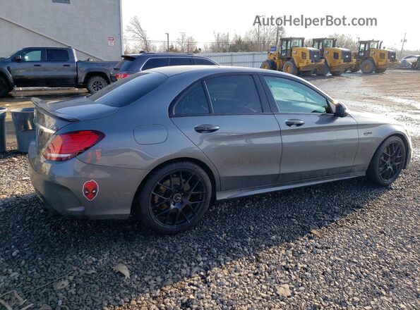 55SWF6EBXKU294077 2019 MERCEDES-BENZ C Gray Rear right