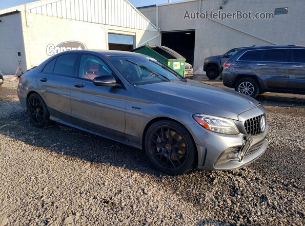 55SWF6EBXKU294077 2019 MERCEDES-BENZ C Gray Front right