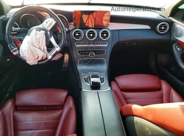 55SWF6EBXKU294077 2019 MERCEDES-BENZ C Gray Dashboard view