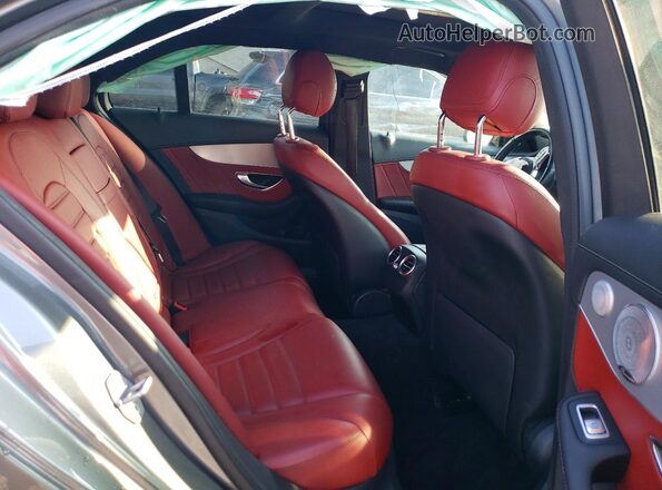 55SWF6EBXKU294077 2019 MERCEDES-BENZ C Gray Rear seats view