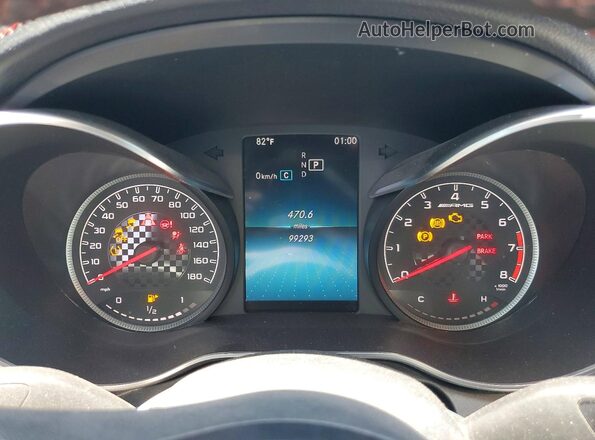 55SWF6EBXKU295293 2019 MERCEDES-BENZ C Black Սարքավորումների վահանակի տեսք