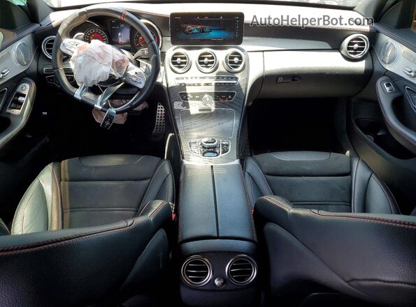 55SWF6EBXKU295293 2019 MERCEDES-BENZ C Black Առջևի վահանակի տեսք