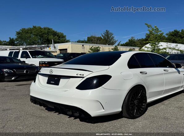 55SWF6EBXKU308138 2019 MERCEDES-BENZ AMG C 43 White Trasero derecho