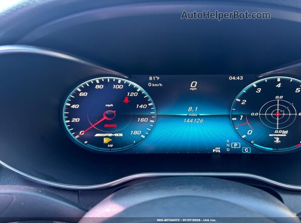 55SWF6EBXKU308138 2019 MERCEDES-BENZ AMG C 43 White Vista de los asientos traseros