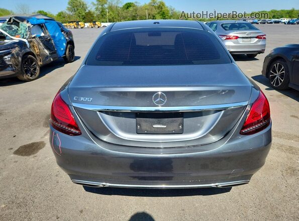 55SWF8DB0KU301714 2019 MERCEDES-BENZ C Gray Հետևի տեսք