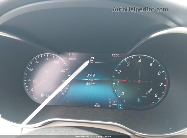 55SWF8DB0LU332821 2020 MERCEDES-BENZ C-CLASS Белый Вид задних сидений