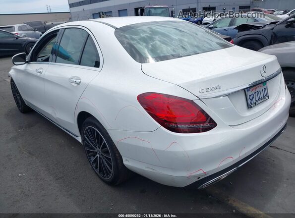 55SWF8DB0LU332821 2020 MERCEDES-BENZ C-CLASS Белый Задняя левая четверть