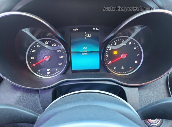 55SWF8DB1KU295471 2019 MERCEDES-BENZ C Черный Вид щитка приборов