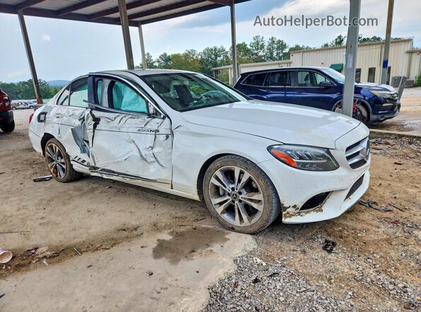 55SWF8DB1KU308333 2019 MERCEDES-BENZ C White Delantero derecho